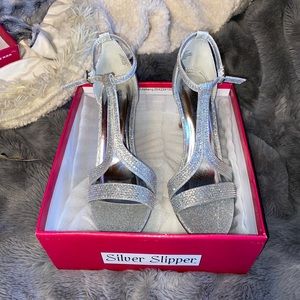 Silver Slipper heels